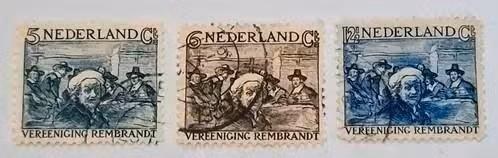 Nederland 1930 - nvph 229-231 - Vereniging Rembrandt - ab1, Postzegels en Munten, Verzenden, T/m 1940, Gestempeld