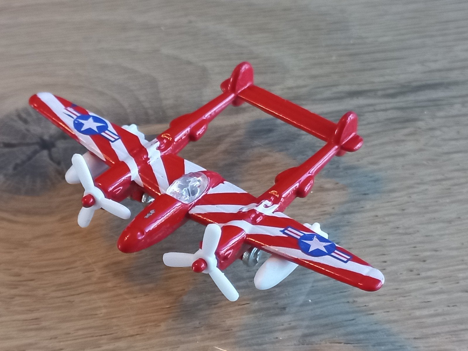 Vintage Matchbox Sky Busters Lockheed P-38 Lightning, Ophalen of Verzenden, Zo goed als nieuw, Vliegtuig, Overige merken