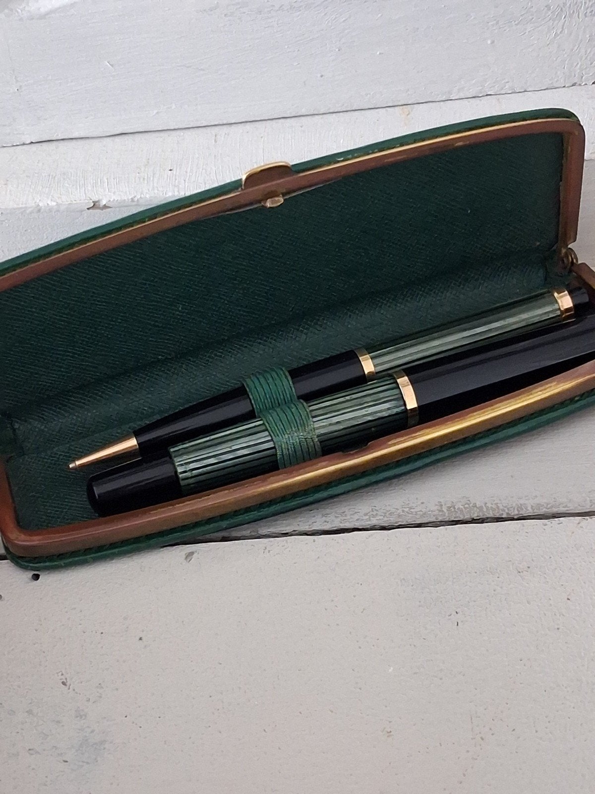Pelikan schrijfset uit 1950 Vulpen en mechanisch vulpotlood, Ophalen of Verzenden, Vulpen, Overige merken