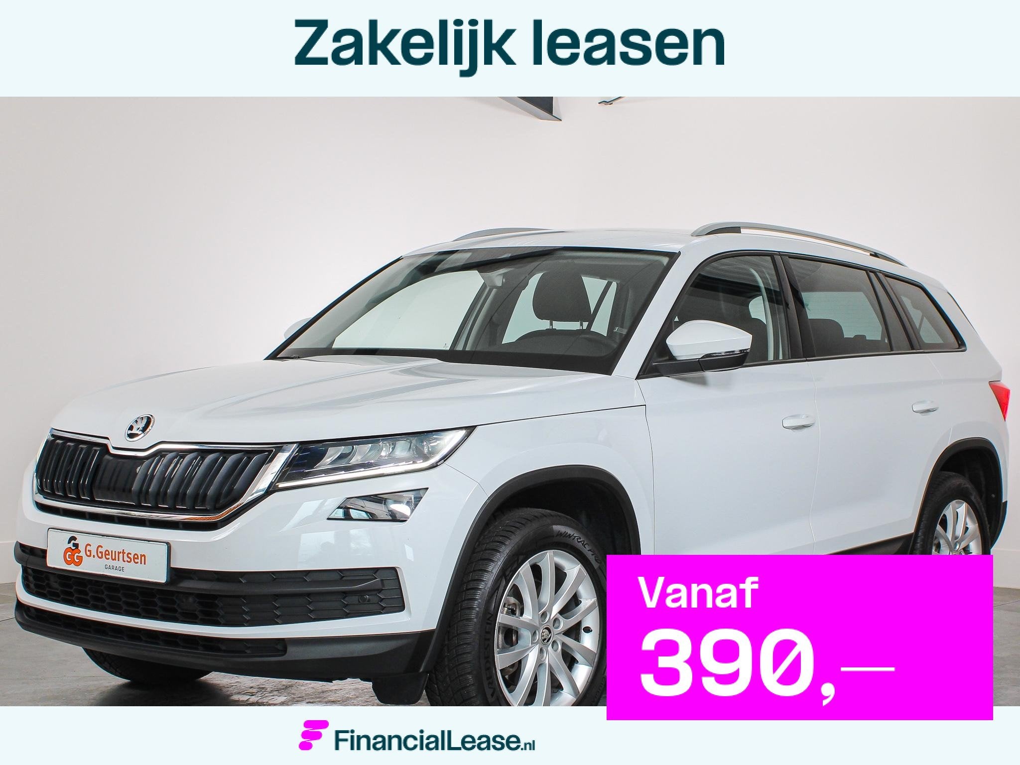 Skoda Kodiaq 1.5 TSI Business Edition 7-Persoons Trekhaak, S, 4 cilinders, 150 pk, Wit, Origineel Nederlands