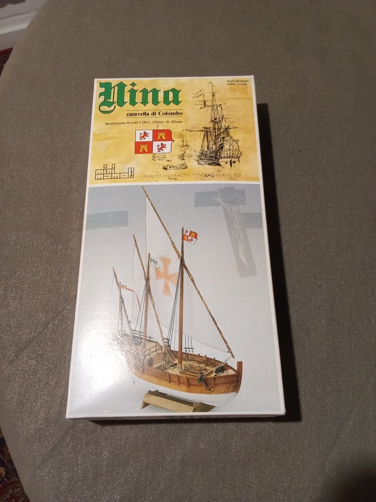 Houten modelbouwschip Nina - Caravel van Columbus, Ophalen of Verzenden, Nieuw, 1:50 tot 1:200, Overige merken