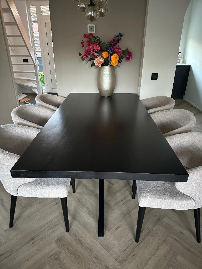 Eettafel, Huis en Inrichting, Tafels | Eettafels, Ophalen, 50 tot 100 cm, Zo goed als nieuw, Vijf personen of meer