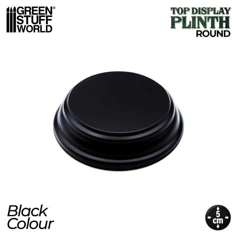 Round Wood display bases 5x5 cm - Black 4992 Sokkel, Verzenden, Spanje, Nieuw, 1:35 tot 1:50