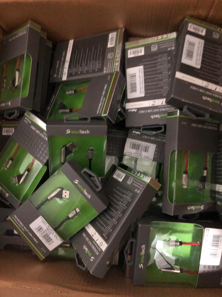 100x Soultech Lightning Opladers voor iPhone 5/6/7/8/X, Ophalen of Verzenden, Nieuw, Apple iPhone