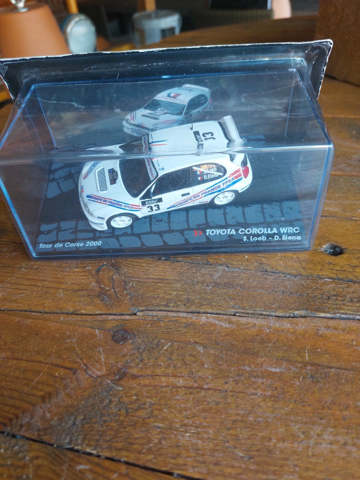 MODELAUTO 1-43 TOYOTA COROLLA WRC RAILLY, Hobby en Vrije tijd, Modelauto's | 1:43, Ophalen of Verzenden, Zo goed als nieuw, Auto