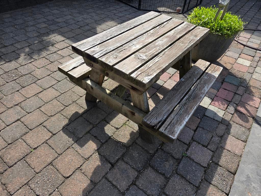Stevige houten kinderpicknicktafel, Ophalen of Verzenden