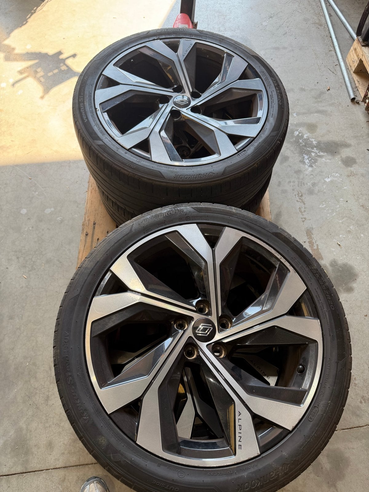Renault Espace/Austral Alpine 20 inch velgen met banden, Ophalen, Gebruikt, Banden en Velgen, 235 mm