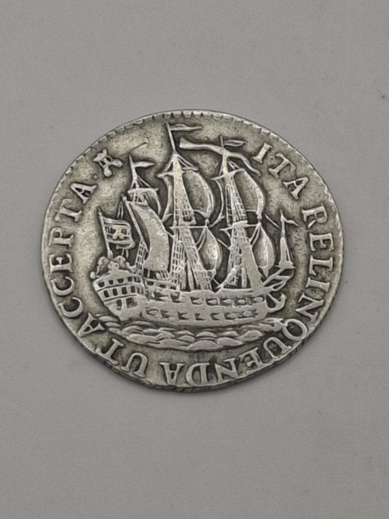 Zilveren Scheepjesschelling Zeeland 1773 – kwaliteit (ZF), Vóór koninkrijk, Zilver, Losse munt, Overige waardes