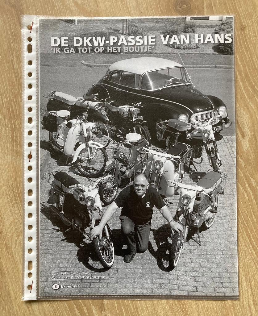 Map met documentatie De DKW passie van Hans Hollink, Verzenden, Zo goed als nieuw