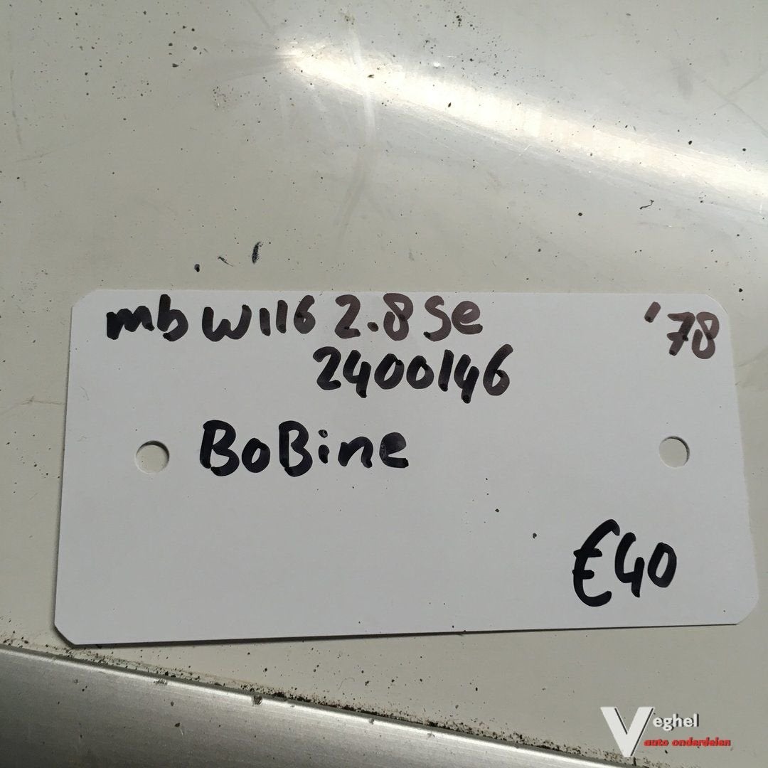 Mercedes W116  2.8 SE  1979 wagennr 2400146  Bobine, Gebruikt, -, -, Ophalen of Verzenden