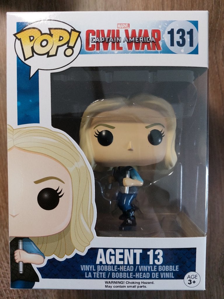 Funko Pop - 131 - Agent 13 (Marvel Civil War Captain America, Ophalen of Verzenden, Zo goed als nieuw