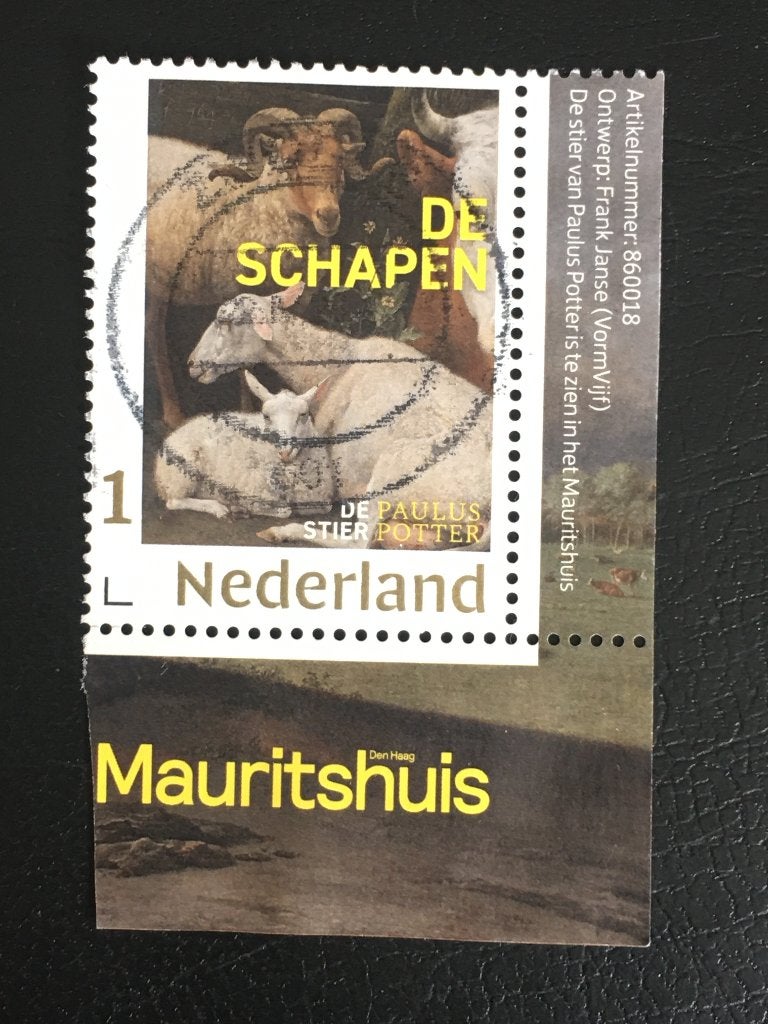MRCL 3305 Persoonlijke - Paulus Potter, Schapen - gestempeld, Ophalen of Verzenden, Na 1940, Gestempeld