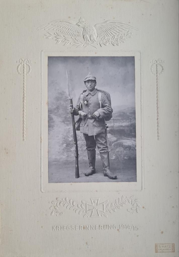 Oude herinneringsfoto ww1 1914-1915 Duits, Verzamelen, Verzenden, Landmacht, Duitsland, Foto of Poster