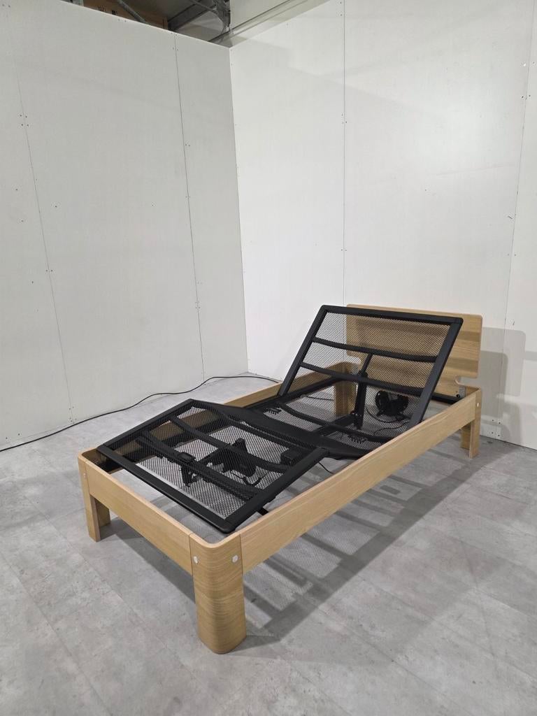 Auping Auronde Bed 100x200 Electrisch 2M, Tweepersoons, Ophalen of Verzenden, Hout, Verstelbaar
