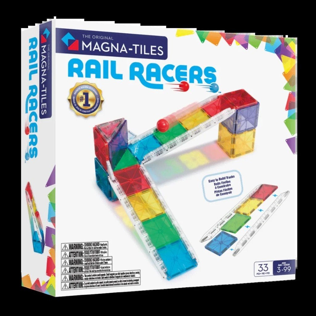 MAGNA-TILES Rail Racers 33 stuks - nieuw, Kinderen en Baby's, ., MAGNA-TILES, Nieuw, Ophalen of Verzenden