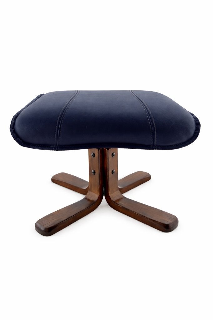Vintage houten hocker / voetenbank, Minder dan 50 cm, Ophalen of Verzenden, Zo goed als nieuw, Midcentury