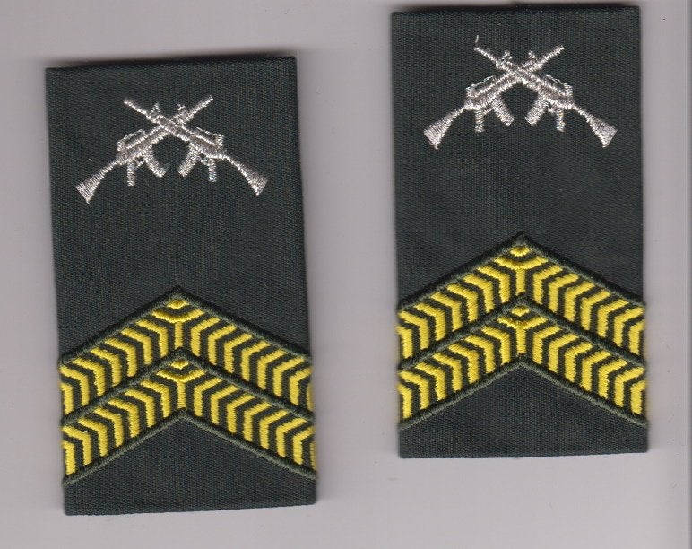 set rangen kpl 1 olk blouse 3, Ophalen of Verzenden, Landmacht, Nederland, Embleem of Badge