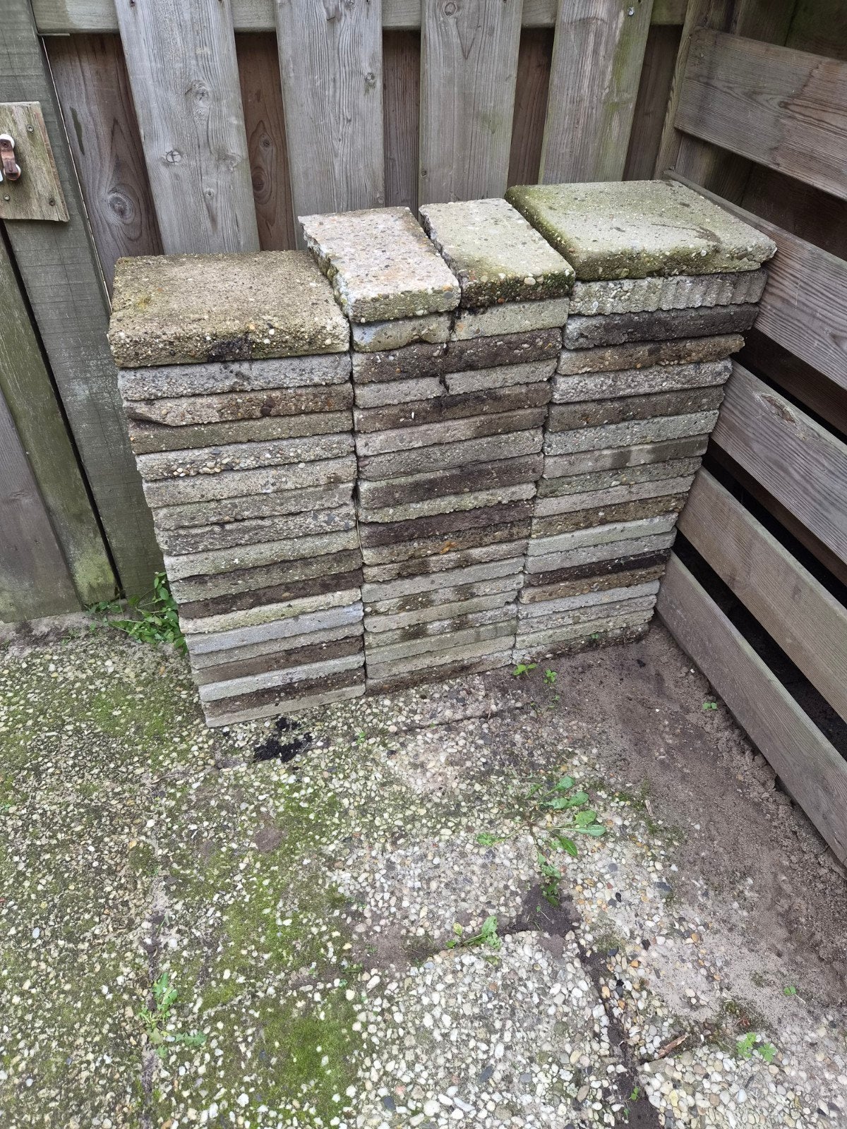 55 GRATIS STOEPTEGELS 30 X 30 cm, Tuin en Terras, Ophalen, Gebruikt, Overige materialen