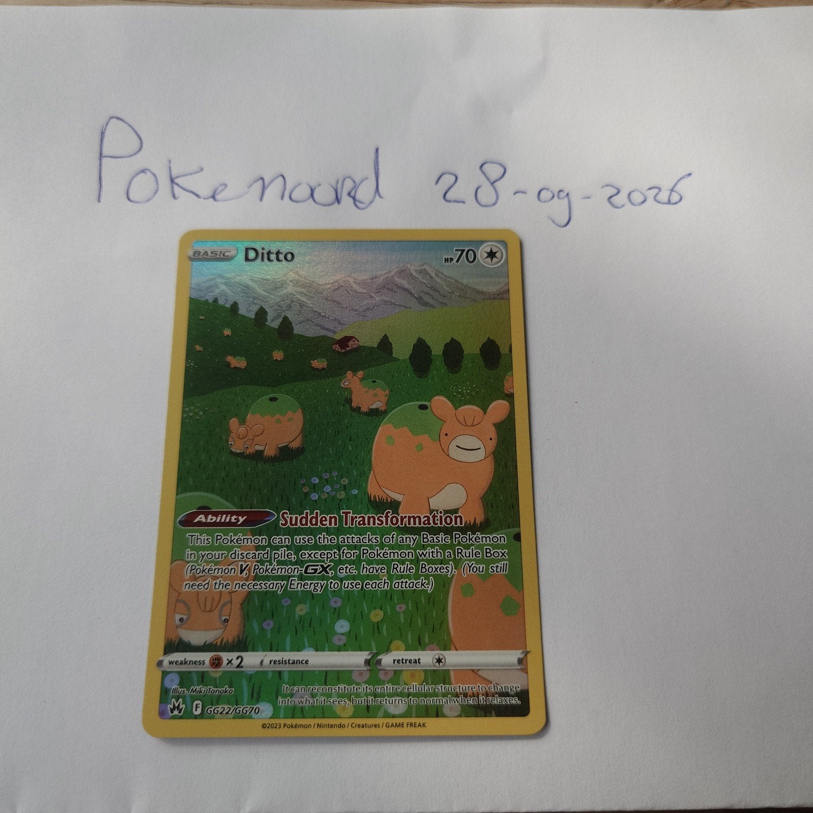 Ditto gg22 Crown Zenith, Ophalen of Verzenden, Zo goed als nieuw, Losse kaart