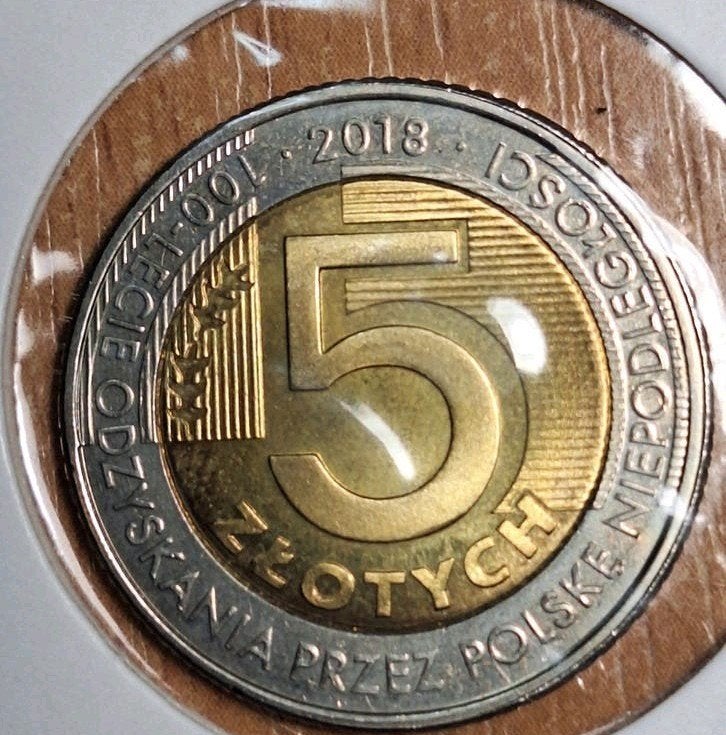 POLEN 5 zlotych 2008, (#148), Postzegels en Munten, Munten | Europa | Niet-Euromunten, Ophalen of Verzenden, Polen, Losse munt
