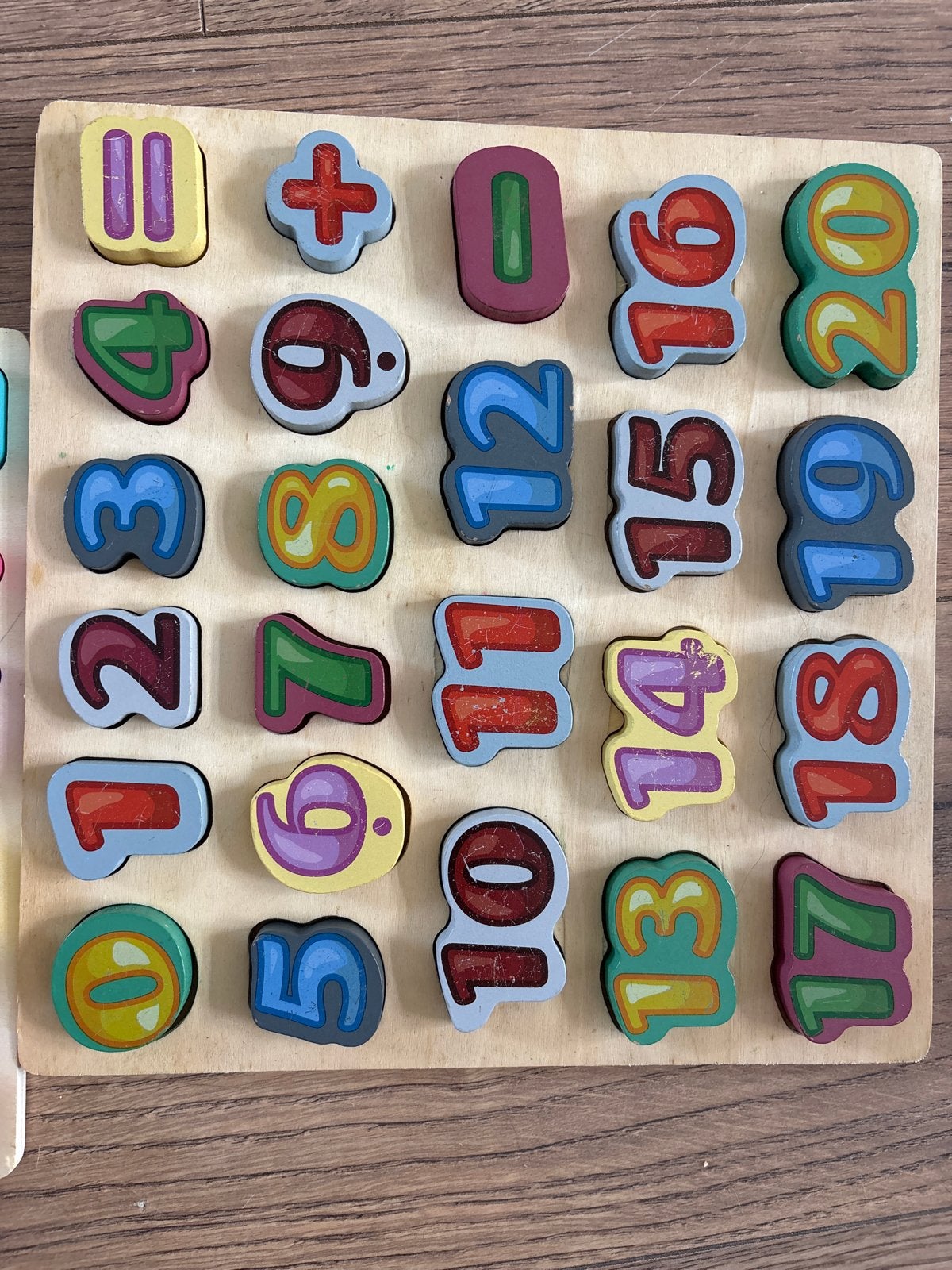 Houten cijferpuzzel voor kinderen, Ophalen of Verzenden, Gebruikt, Puzzelen