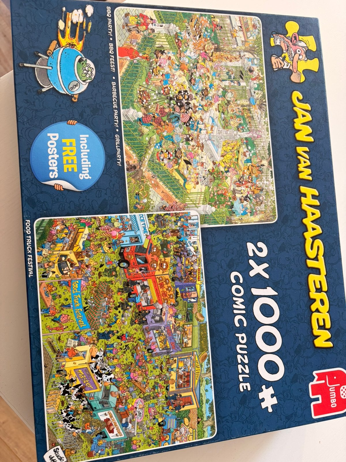 Jan van haasteren 2x1000, Ophalen, 500 t/m 1500 stukjes, Zo goed als nieuw