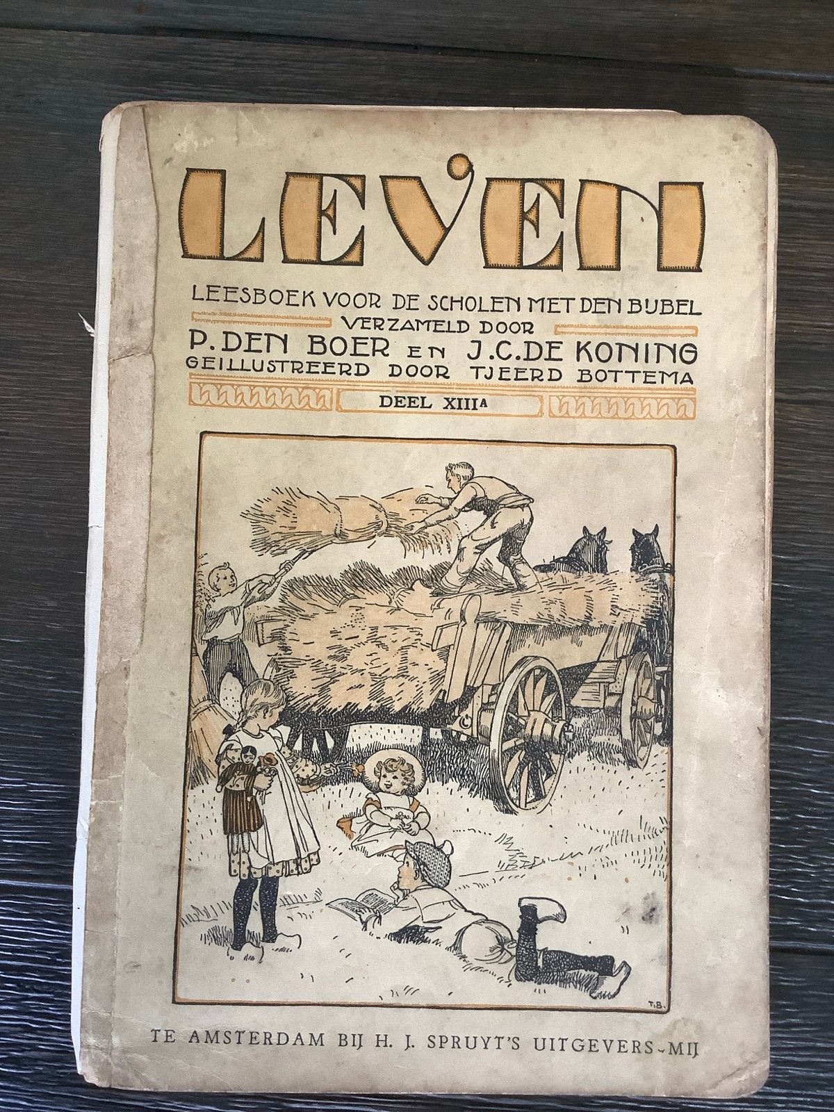 LEVEN Leesboek voor de scholen met den Bijbel - Deel XII & X, Antiek en Kunst, Ophalen of Verzenden