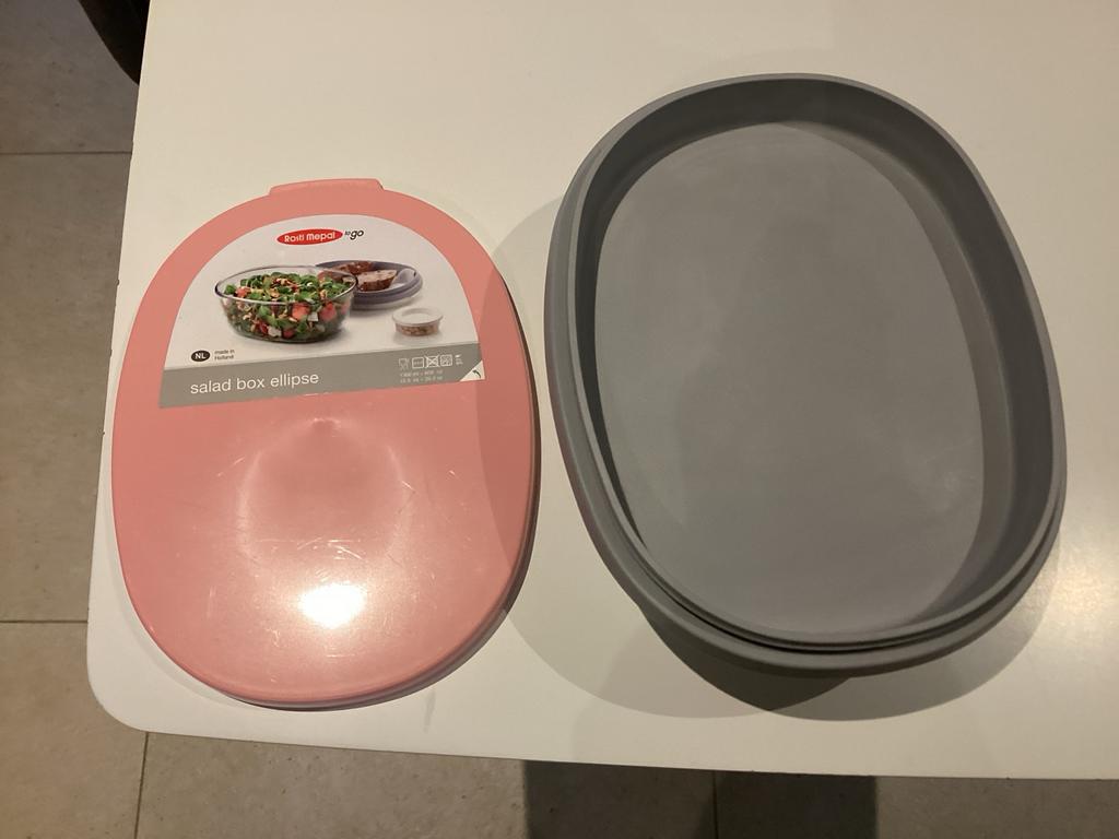 Mepal saladebox ellipse met inzet, Huis en Inrichting, Keuken | Keukenbenodigdheden, Overige typen, Kunststof, Nieuw, Ophalen of Verzenden