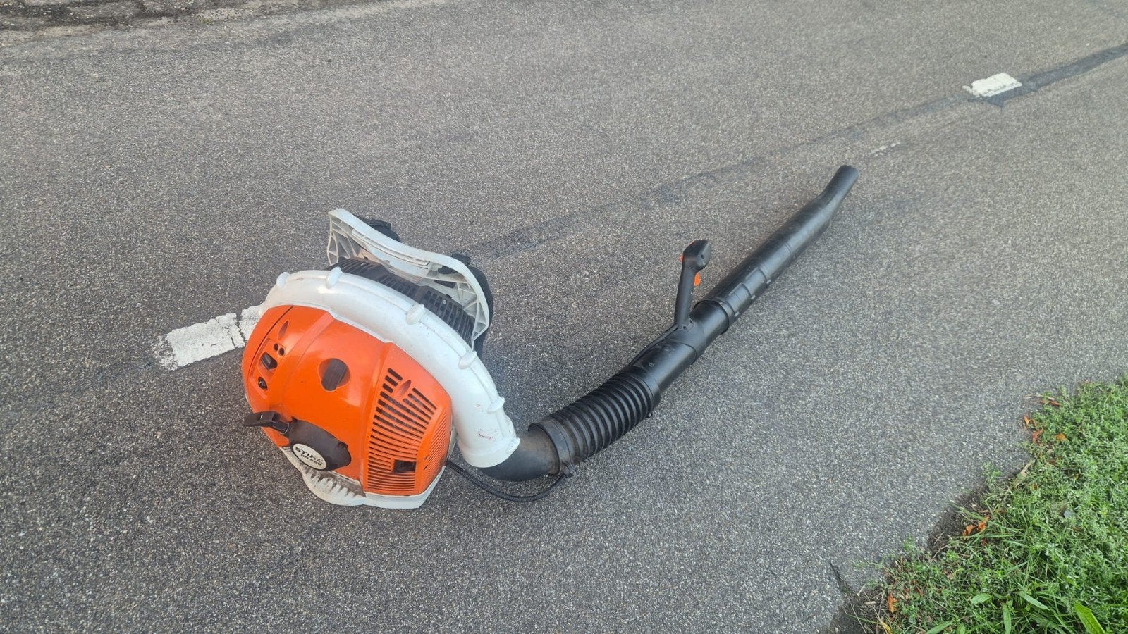 krachtige stihl br550 bladblazer, Ophalen of Verzenden, Zo goed als nieuw, Benzine