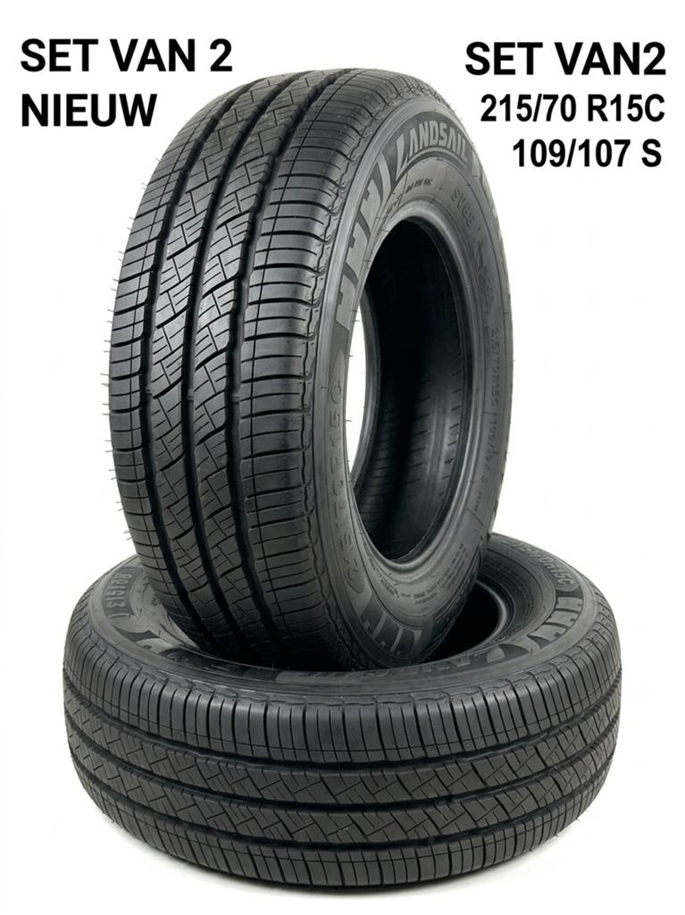 SET VAN 2: Nieuwe Landsail SV88 Banden 215/70 R15C, Ophalen, Nieuw