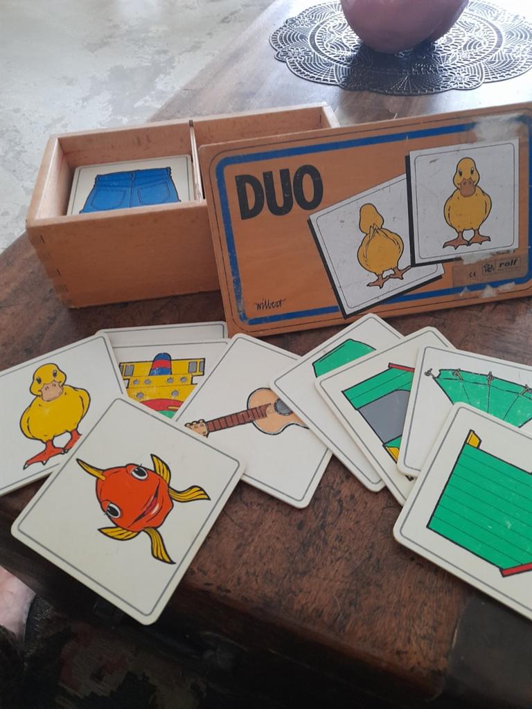 DUO Puzzel Rolf 1994 - Combinatiespel met 48 kaarten, Ophalen of Verzenden, Gebruikt, Puzzelen