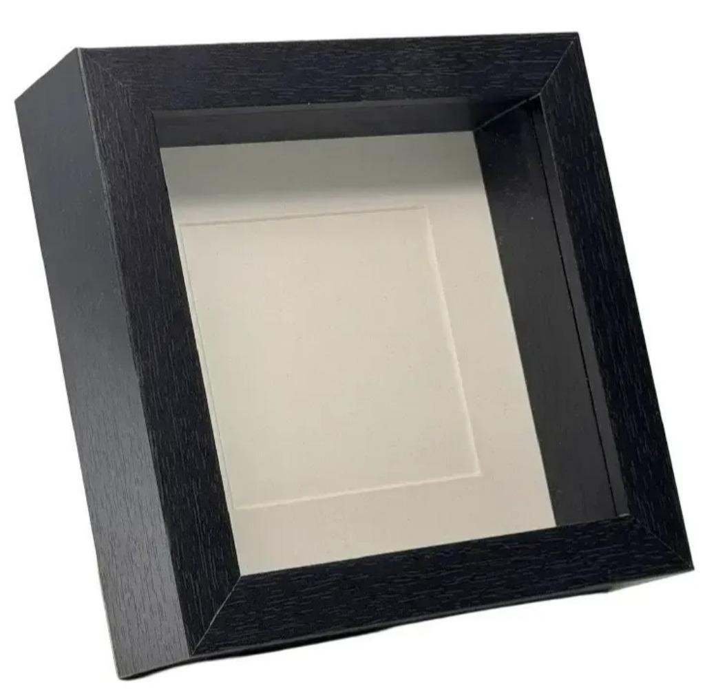 Passe-partout lijst 16x16 cm in walnoot of zwart, Huis en Inrichting, Woonaccessoires | Lijsten, Minder dan 50 cm, -, -, Nieuw