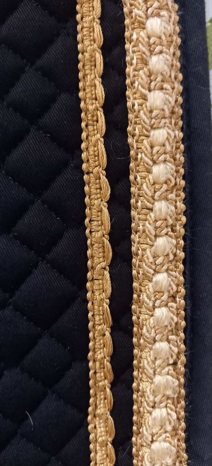 Zadeldek merk equest zwart goud barok full, Ophalen of Verzenden