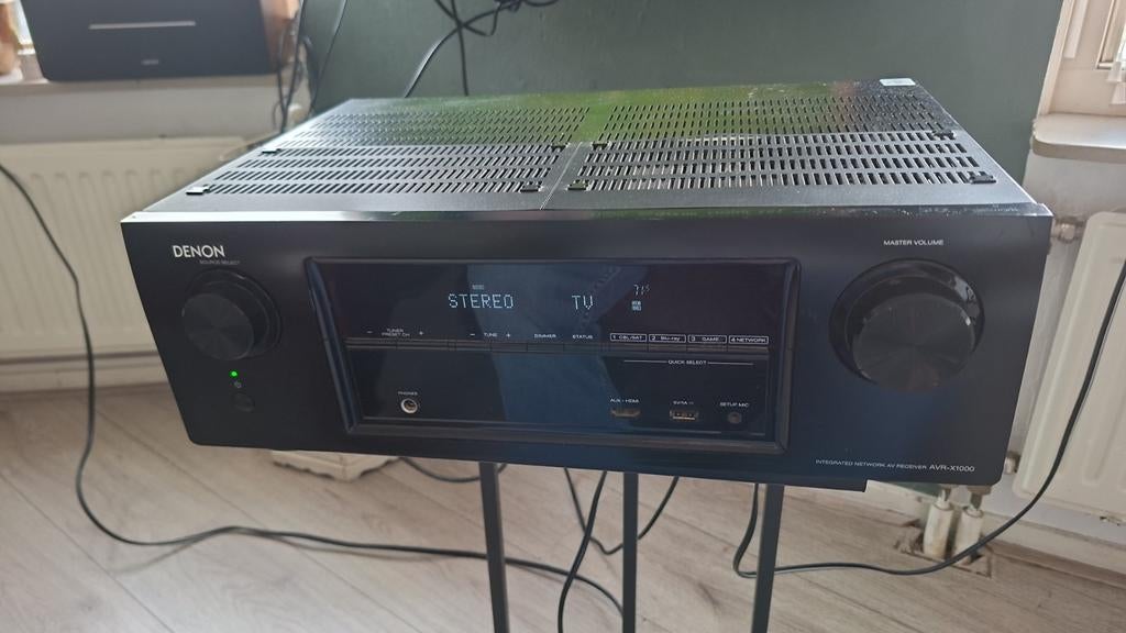 Denon AVR X1000 RECIEVER + Denon boxen, Audio, Tv en Foto, Versterkers en Receivers, Ophalen, Zo goed als nieuw, 120 watt of meer