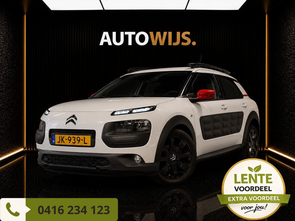 Citroen C4 Cactus 1.2 PureTech Shine|NL AUTO|LEDER|CAMERA|TR, Auto's, Citroën, Bedrijf, Te koop, C4 Cactus, ABS, Achteruitrijcamera