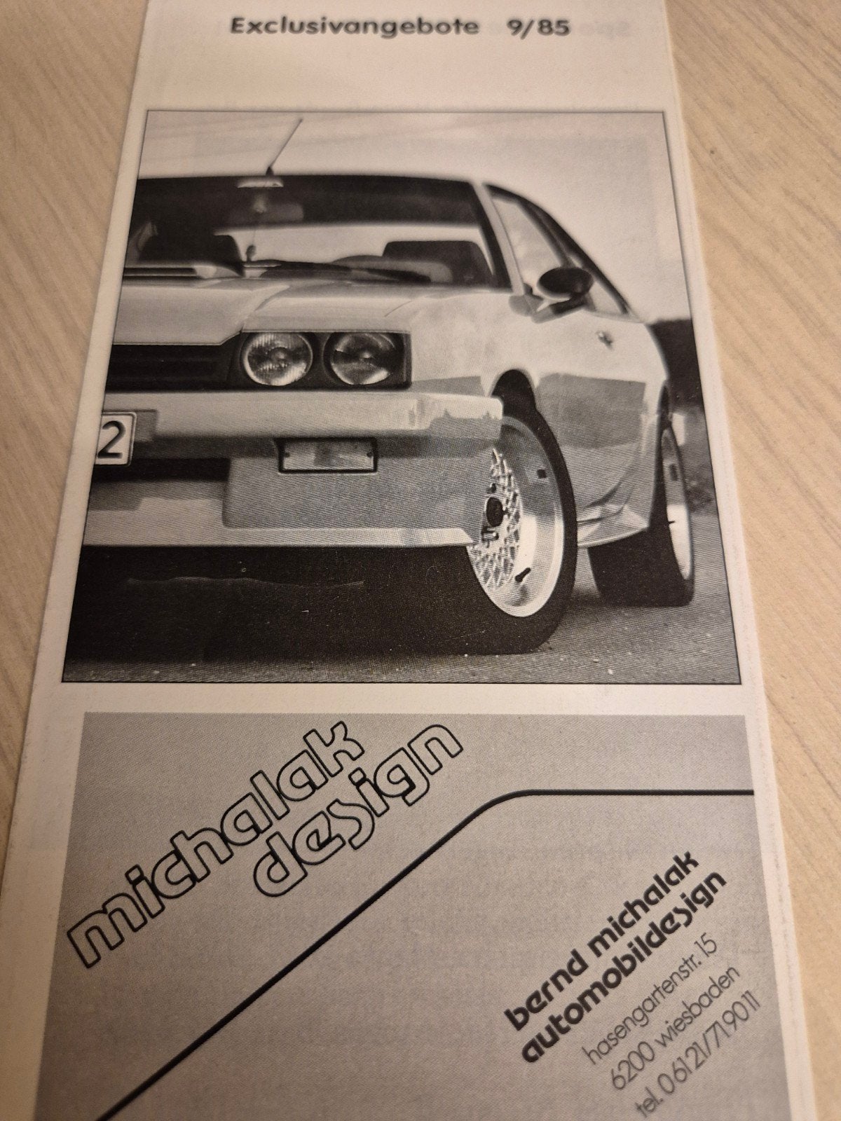 1985 Michalak tuner Opel Manta B Ascona B Corsa cabriolet, Ophalen of Verzenden, Zo goed als nieuw, Opel