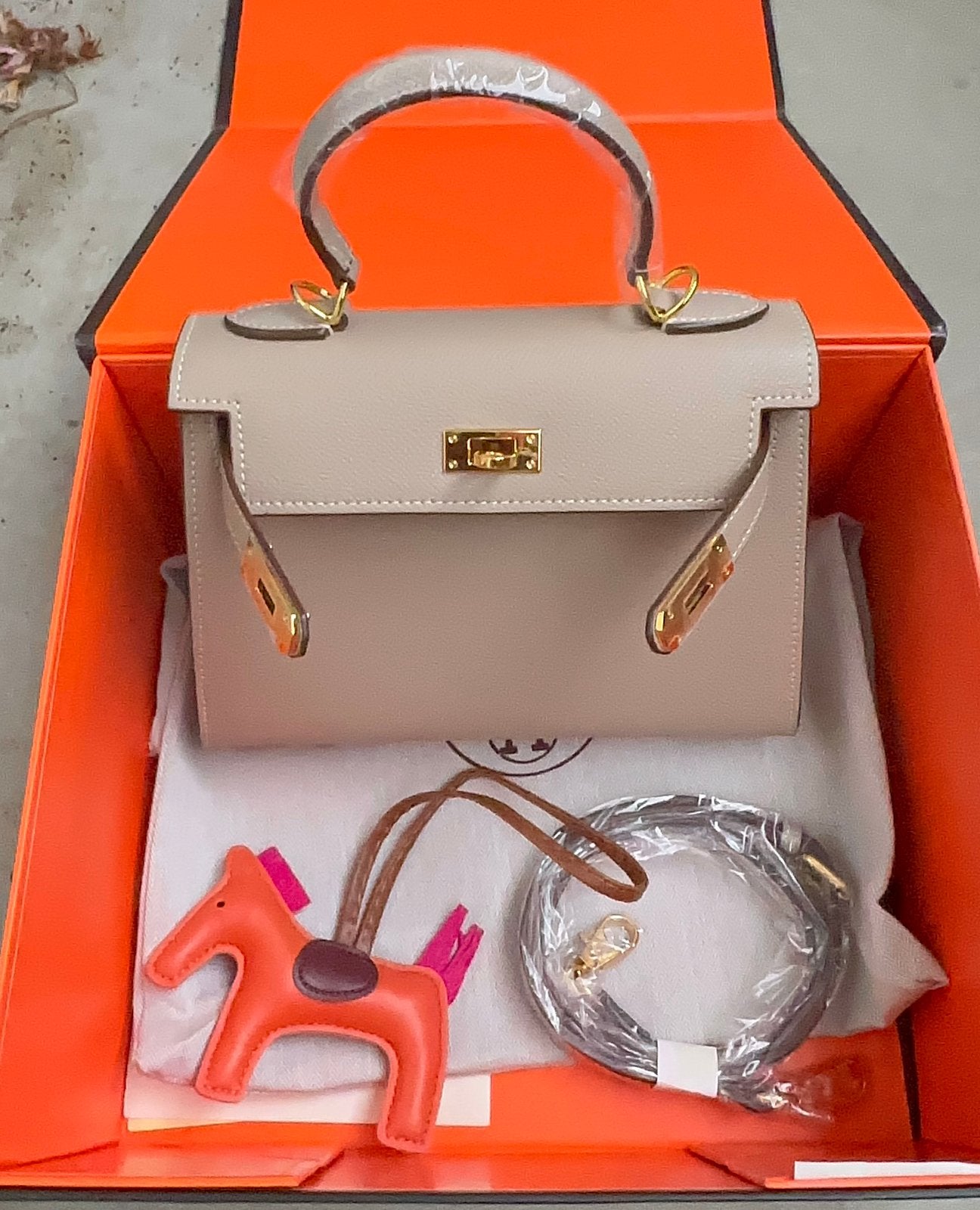 HERMES KELLY TAS, Ophalen of Verzenden, Nieuw, Beige, Handtas
