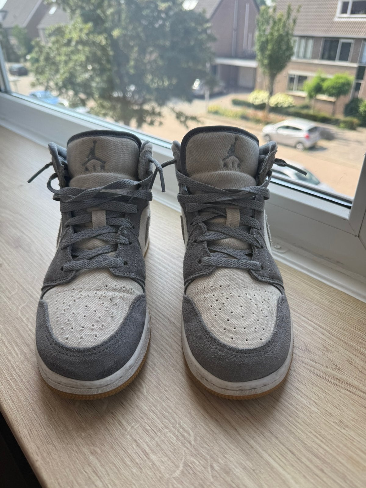 Nike Air Jordan Mid Meiden | Maat 39, Ophalen of Verzenden, Zo goed als nieuw, Blauw, Sneakers of Gympen