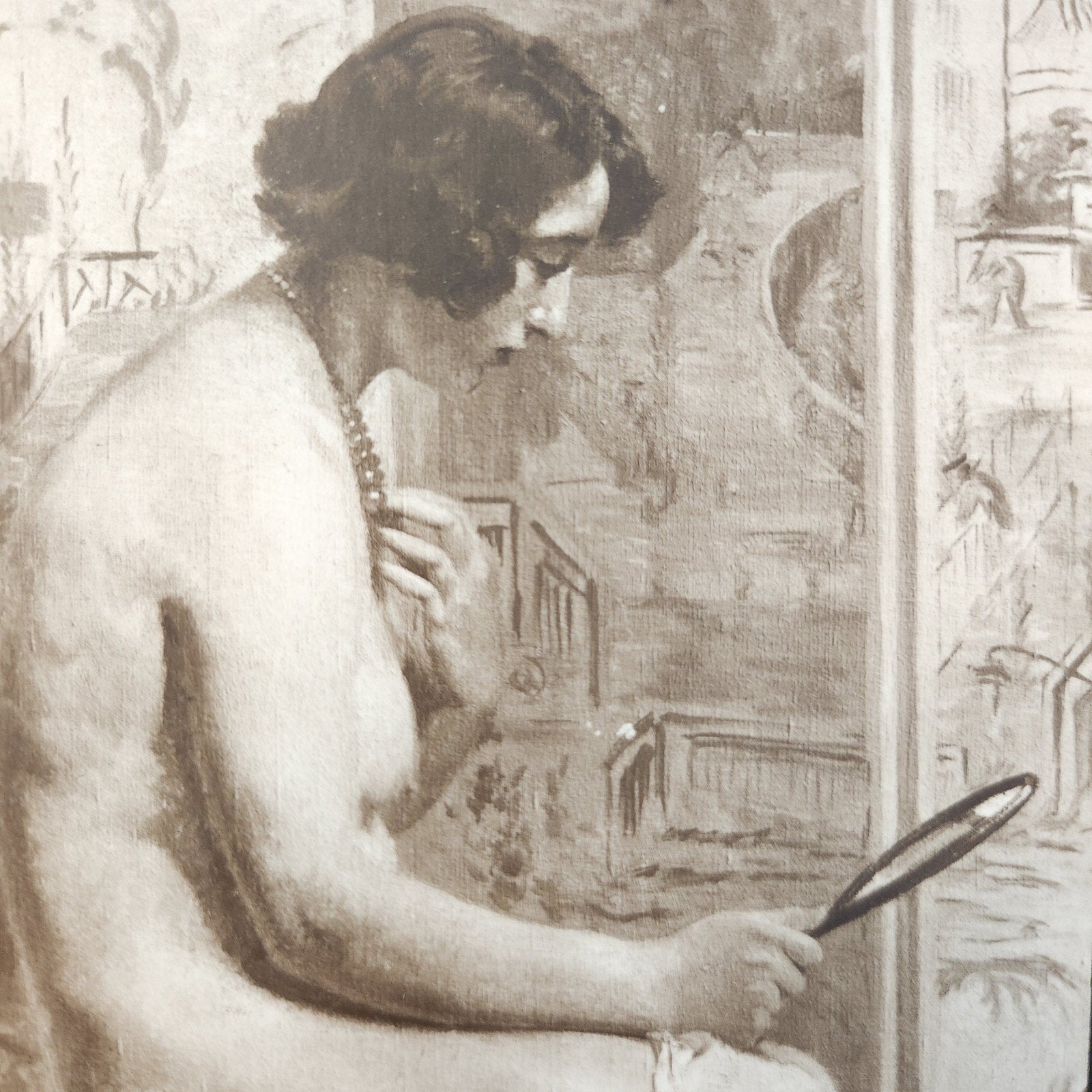 1929 Ansichtkaart P. Cathoire - Le Collier Bleu, Verzamelen, Verzenden, 1920 tot 1940, Ongelopen, Overige thema's