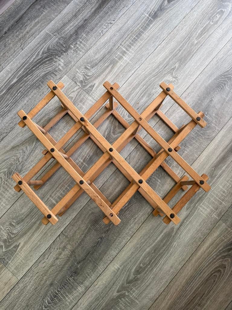 Houten wijnrek te koop in goede staat, Ophalen of Verzenden, Zo goed als nieuw, Hout, Minder dan 50 cm