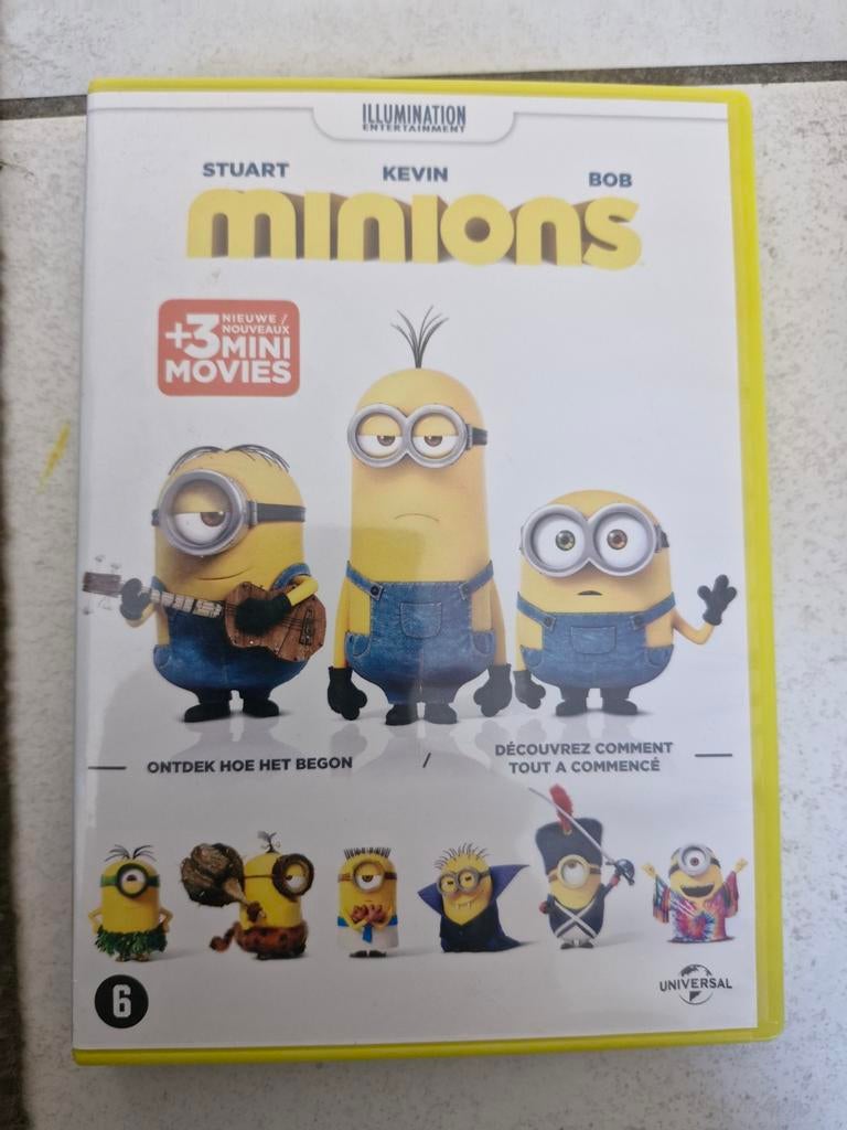Minions DVD - Met 3 Nieuwe Mini Movies, Tekenfilm, Amerikaans, Ophalen of Verzenden, Zo goed als nieuw
