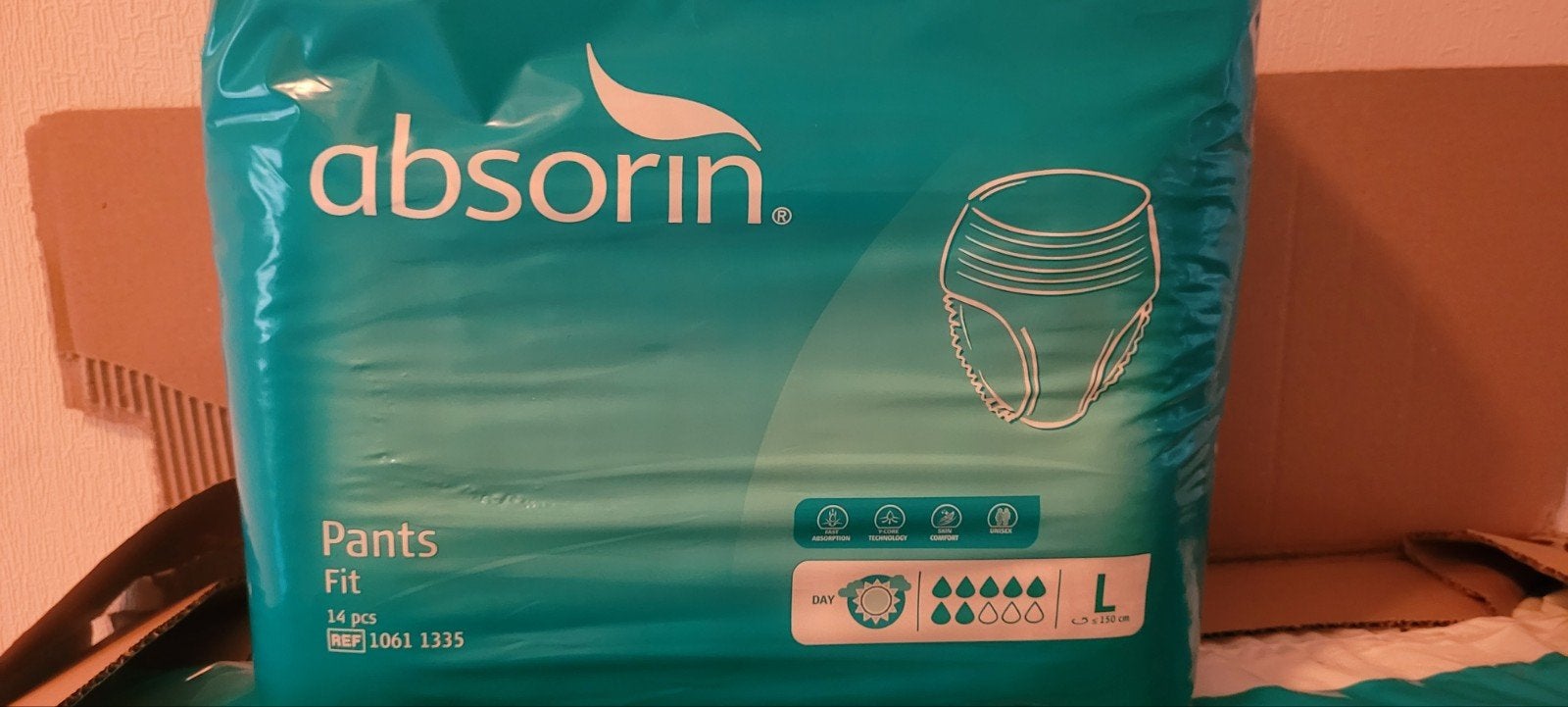 Absorin Pants Fit L - Incontinentiemateriaal, Kinderen en Baby's, Overige Kinderen en Baby's, Nieuw, Ophalen of Verzenden