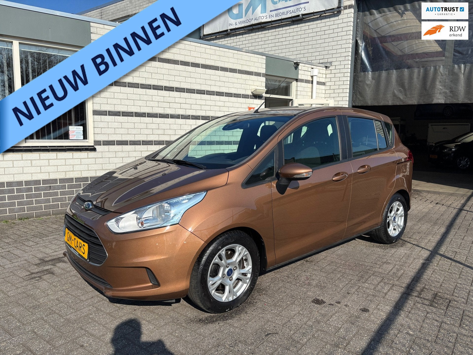 Ford B-Max 1.0 EcoBoost Style &navigatie, Gebruikt, Bruin, Origineel Nederlands, Bedrijf
