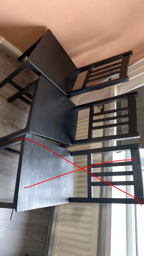 2x Stefan ikea stoelen, Huis en Inrichting, Ophalen, Zo goed als nieuw, Wit, Twee