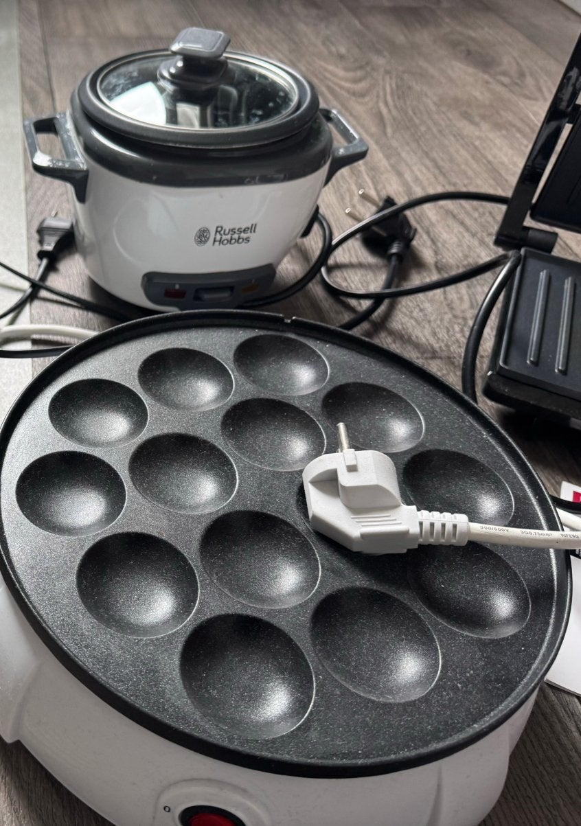 Mini rijststomer poffertjes maker Mixer en staafmixer, Witgoed en Apparatuur, Overige Witgoed en Apparatuur, Ophalen, Gebruikt