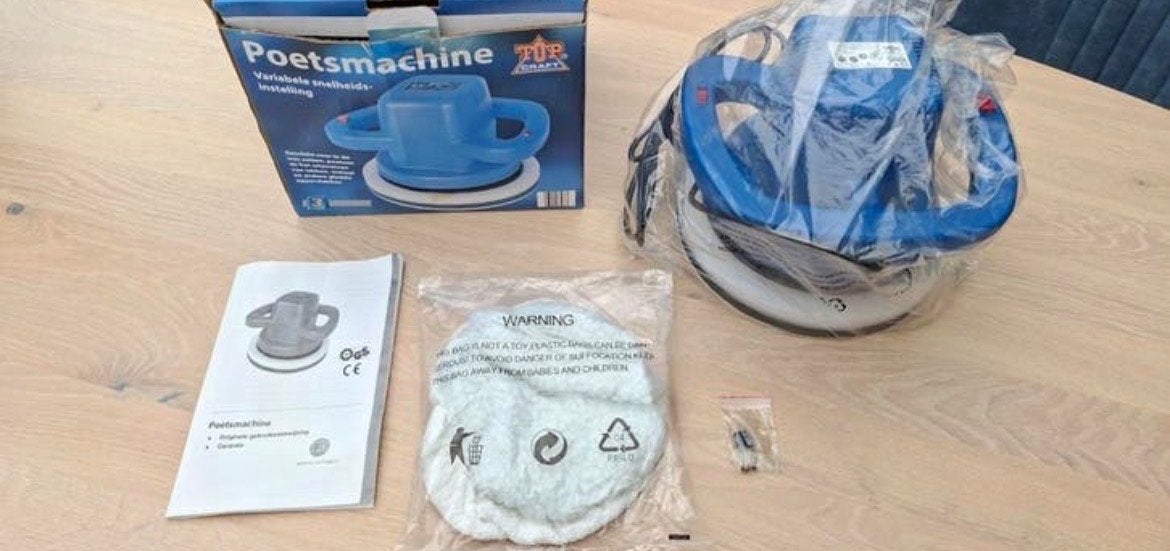 Poetsmachine met variabele snelheidsinstelling, Ophalen, Zo goed als nieuw, Minder dan 600 watt, Overige typen