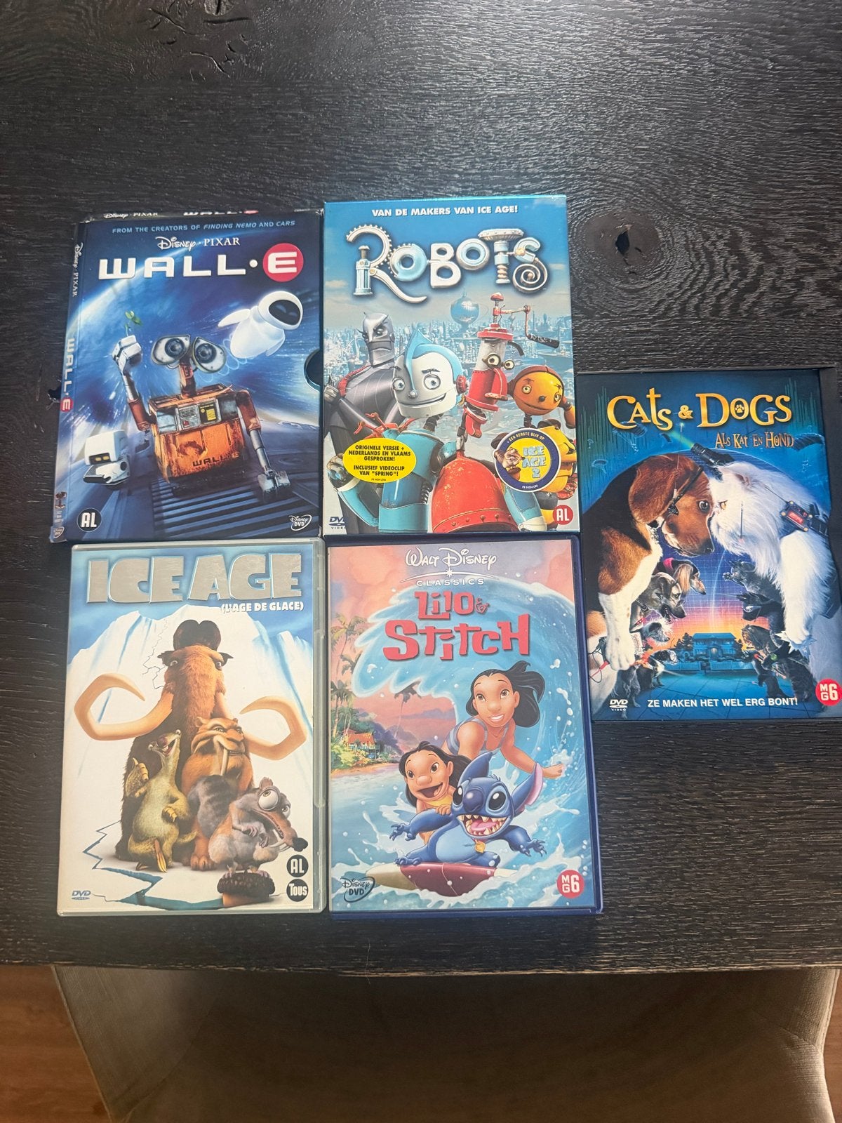Diverse animatiefilms op DVD: WALL-E, Robots, Ice Age en mee, Gebruikt, Animatie, Alle leeftijden, Ophalen of Verzenden
