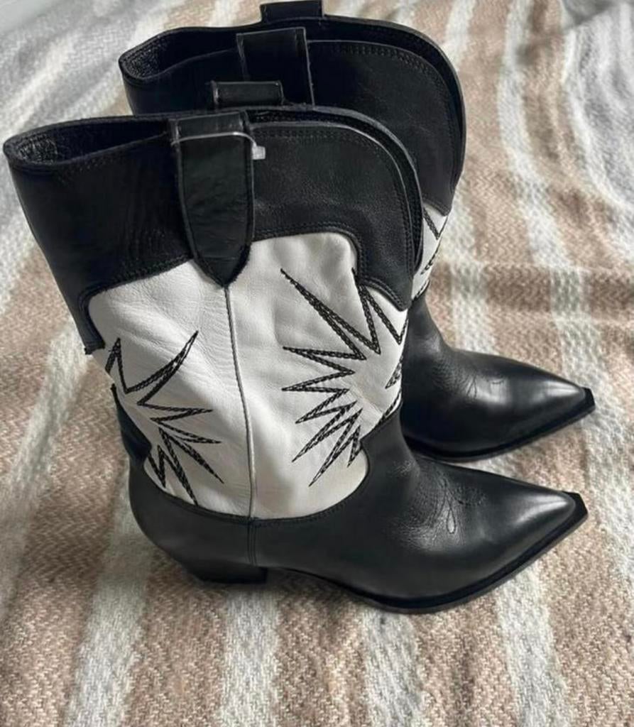 Nieuwe Deabused cowboylaarzen - Maat 40, Ophalen of Verzenden, Nieuw, Zwart, Lage of Enkellaarzen