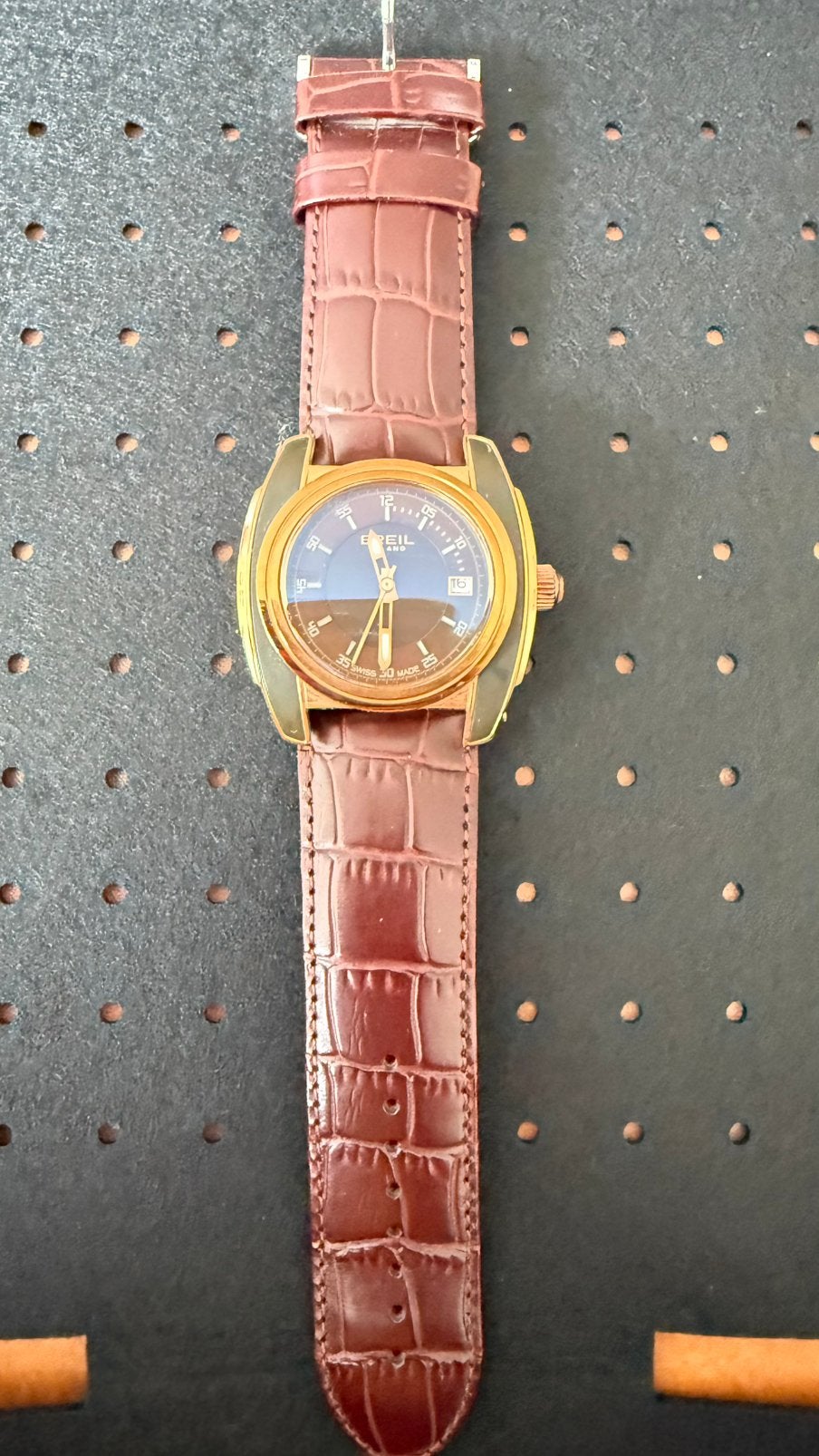 Breil Milano Polshorloge met Bruine Leren Band, Overige materialen, Polshorloge, Ophalen, Overige merken