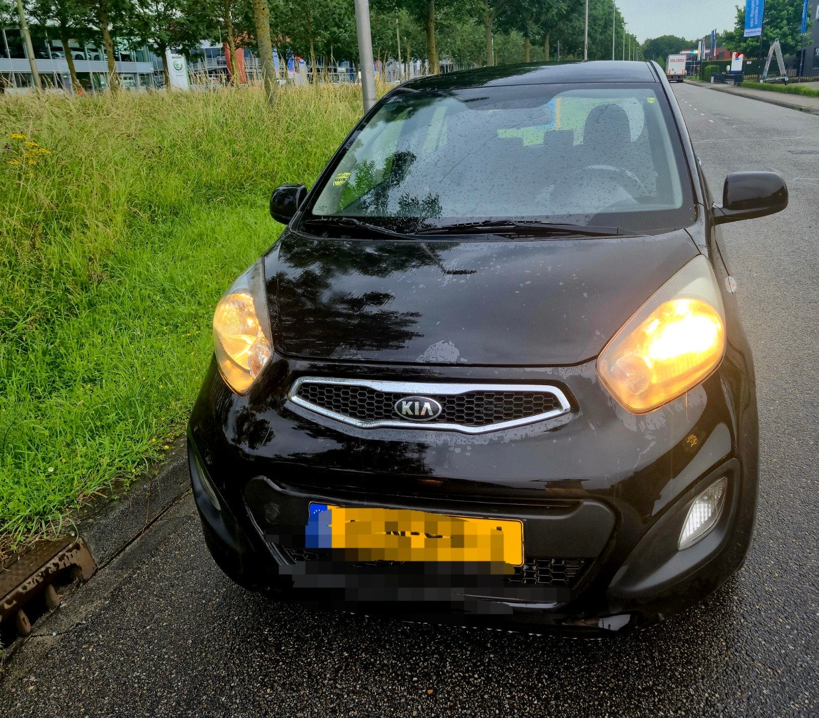 Kia Picanto., Auto's, Voorwielaandrijving, Stof, Euro 6, Zwart